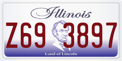 IL license plate Z693897