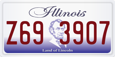 IL license plate Z693907