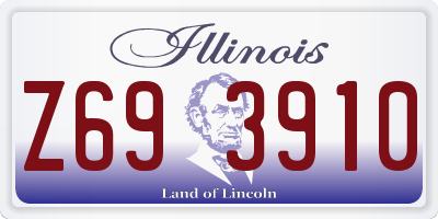IL license plate Z693910