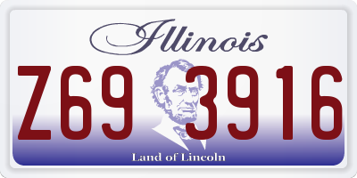 IL license plate Z693916
