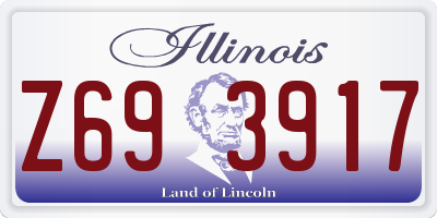 IL license plate Z693917