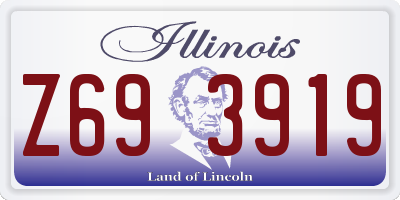 IL license plate Z693919