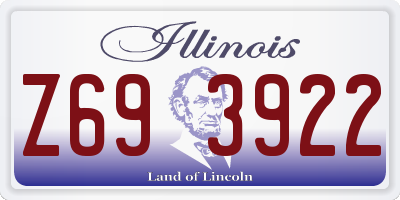 IL license plate Z693922