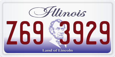 IL license plate Z693929