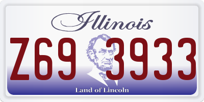 IL license plate Z693933