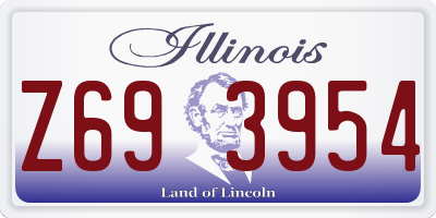 IL license plate Z693954