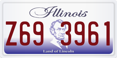 IL license plate Z693961