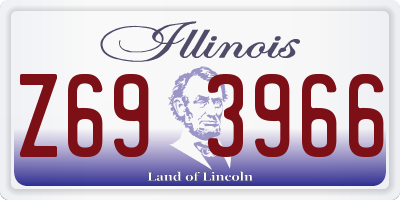 IL license plate Z693966