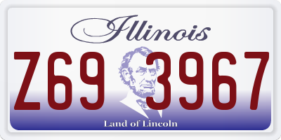 IL license plate Z693967