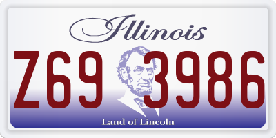 IL license plate Z693986