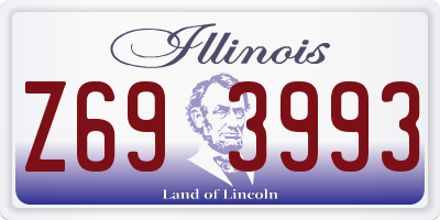IL license plate Z693993