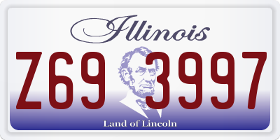 IL license plate Z693997