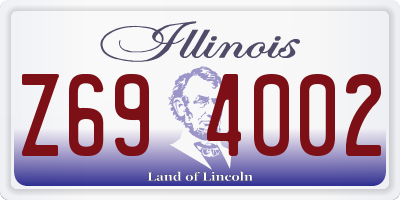 IL license plate Z694002