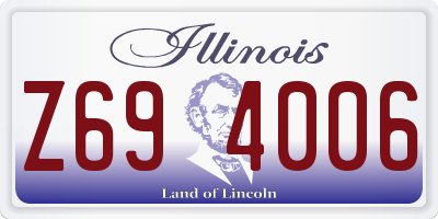 IL license plate Z694006
