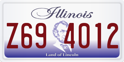 IL license plate Z694012