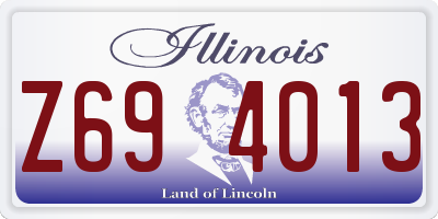 IL license plate Z694013
