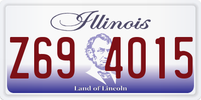 IL license plate Z694015
