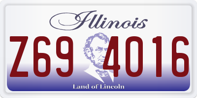 IL license plate Z694016