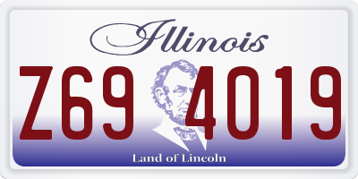 IL license plate Z694019