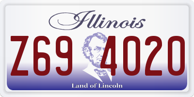 IL license plate Z694020