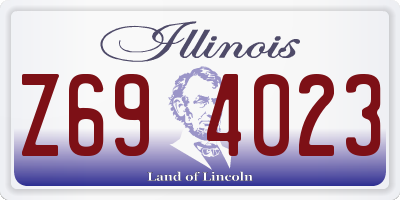 IL license plate Z694023