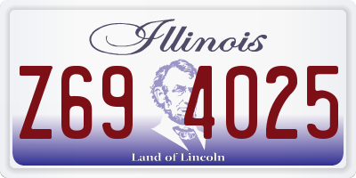 IL license plate Z694025