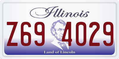 IL license plate Z694029