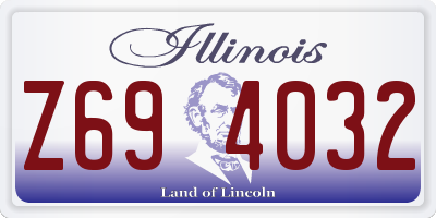 IL license plate Z694032