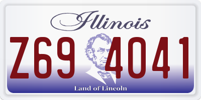 IL license plate Z694041