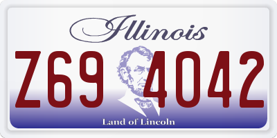 IL license plate Z694042