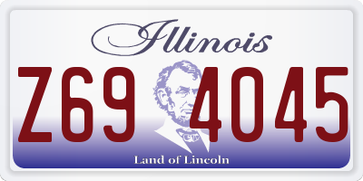 IL license plate Z694045