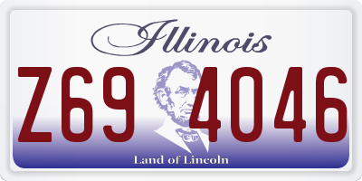 IL license plate Z694046