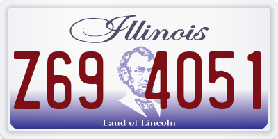 IL license plate Z694051
