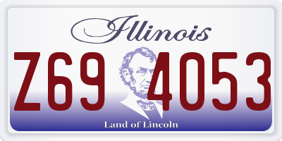 IL license plate Z694053