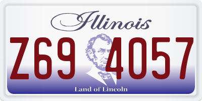 IL license plate Z694057
