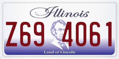 IL license plate Z694061
