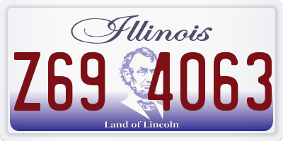 IL license plate Z694063