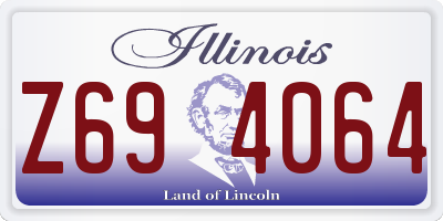 IL license plate Z694064