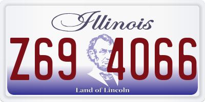 IL license plate Z694066