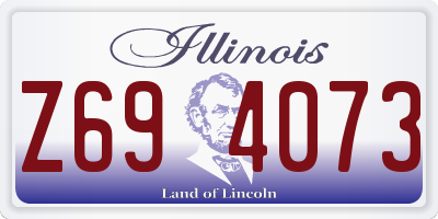 IL license plate Z694073