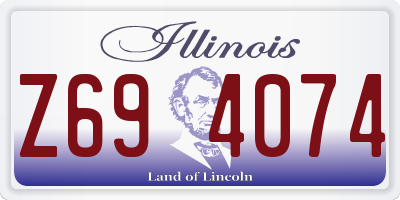 IL license plate Z694074
