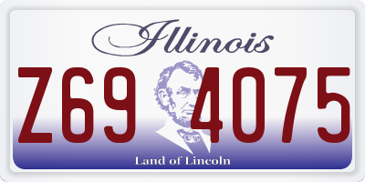 IL license plate Z694075