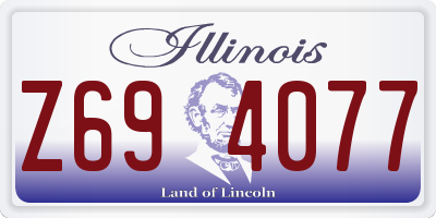 IL license plate Z694077