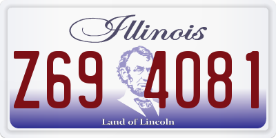 IL license plate Z694081