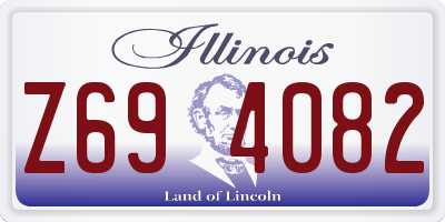IL license plate Z694082