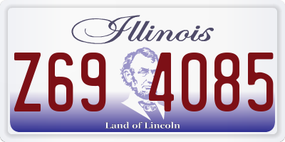 IL license plate Z694085