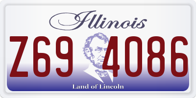 IL license plate Z694086