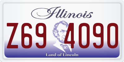 IL license plate Z694090