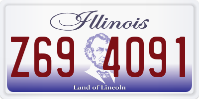 IL license plate Z694091