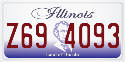 IL license plate Z694093